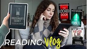 READING VLOG | lots of addictive kindle unlimited THRILLERS & new reading goals for 2023!