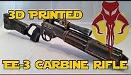 3D Printed EE-3 Carbine Rifle Build |Time-lapse| Thingiverse STL File | Movie Prop Gun |