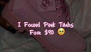 I Found ALL PINK TIMBERLAND BOOTS 🥹 & I Couldn’t Leave The Store Without Them Especially For $90! 💖😍 The Girls That Get It, Get It From Kids Foot Locker 💅🏽 #Fyp #Viral #WinterBoots #PinkBoots #JimmyChooTimberland