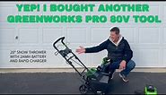 REVIEW: Greenworks Pro 80V 20-Inch Snow Blower with 2Ah Battery and Charger