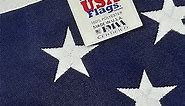 Made in USA Heavy-Duty Size 4x6 American Flag, Commercial Grade PolyMax Polyester with Sewn Stripes, Embroidered Stars - All Weather Outdoor Flag, FMAA Certified US Made