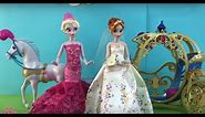 Frozen Wedding Anna + Kristoff get married! Elsa bridesmaid + Disney Princesses Dolls Movie!
