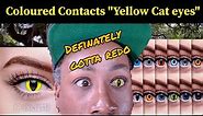 Coloured contacts "Yellow Cat eyes" lenses