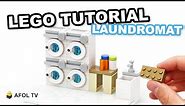 LEGO Laundry Room / Laundromat [Tutorial!]