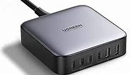 UGREEN 200W USB C Charger, Nexode 6-Port GaN Desktop Charger, USB C Charging Station for MacBook Pro/Air, iPad Pro/Air, iPhone 15 Pro Max/14, Galaxy S24 Ultra, Steam Deck