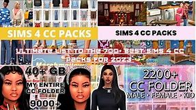 Ultimate Pack of CC | SIMS 4 | 20000 CC FOLDER | TUTORIAL