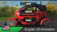 Autonomous car / self-driving car - How it works! (Animation)