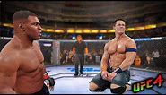 Mike Tyson vs. John Felix Anthony Cena | professional wrestler (EA sports UFC 4)