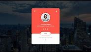 How To Make Profile Card Using HTML and CSS | User Profile Page Design with HTML & CSS