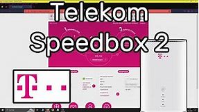 Telekom Speedbox 2 Router mit Telekom SIM-Karte mit dem Tarif MagentaMobil Speedbox einrichten