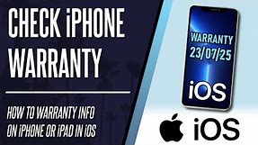 How to Check Warranty Info on iPhone or iPad (iOS)