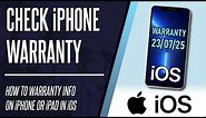 How to Check Warranty Info on iPhone or iPad (iOS)