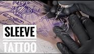 Mechanical tattoo sleeve | Time lapse