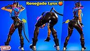 *New* Fortnite Renegade Lynx Skin Showcase Thicc 🍑😍 Top Tiktok Emotes & Dances 😘Top Popular Outfit 😜