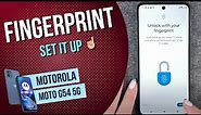 Motorola moto g54 5G - How to set up Fingerprint • 📱 • 👆🏼 • 🔐 • Tutorial