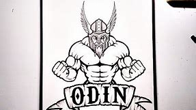 How To Draw ODIN - God of War