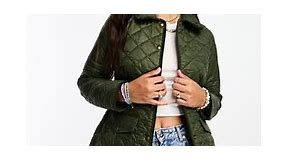 Polo Ralph Lauren quilted jacket in dark green | ASOS
