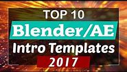 Top 10 Free Intro Templates 2017 Blender & After Effects Download