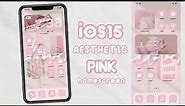 iOS15 Pink Aesthetic Home Screen Tutorial 💕