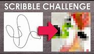 Can I turn a SCRIBBLE into ART? - THE SCRIBBLE CHALLENGE
