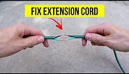 How To Correctly Repair a Cut or Damaged Extension Cord -Jonny DIY