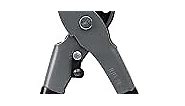 General Tools Leather Hole Punch Tool - 6 Multi-Hole Sizes for Leather, Rubber, & Plastic - Hobbies & Crafts 8.5 inches