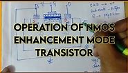 Operation of nMOS enhancement mode transistor || Explore the way