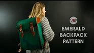 How to Make a Leather Backpack Hand Dyed (with PDF Pattern)