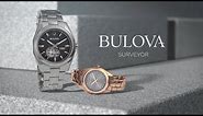 Bulova Watches for Women | Classic - Surveyor | Rose-Gold Bracelet with Gray Dial