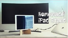 how to make iPad stand with cardboard easy at home, with zero cost and aesthetic