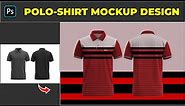 How to Create Full Sublimation Polo-Shirt Mockup Design - Photoshop Tutorial