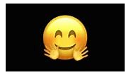 Animated Hugging Face Emoji. Seamless Loopable. 4K Cartoon Emoji Face...