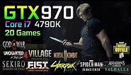 GTX 970 4GO - Core i7 4790K - Tested in 20 Games