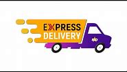 How to make a express delivery logo in photoshop cc