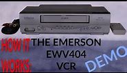 EMERSON VCR EWV404 PRODUCT DEMO - BASIC - GREY - MONO 4 HEAD VIDEO