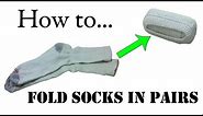 Army Packing Hack: How to Fold Your Socks in Pairs (Double Roll) - Ranger Roll Basic Training