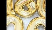 40 Inch Light Gold 14 Number Balloons White Gold Giant 41 Foil Mylar Helium Large Digital Balloon Champagne Gold Birthday Numbers Jumbo Balloons 14th or 41st Anniversary Party Decorations Supplies