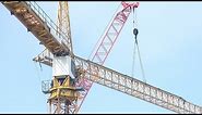 Tower crane #3 rises: Time-lapse compilation of assembly from start to finish