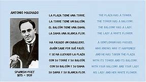 Learn Spanish with Poetry (1) - Antonio Machado - Spanish Reading - Poem