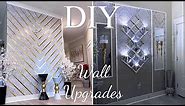 WALL UPGRADES IN A RENTAL! HOW TO COVER LARGE WALLS| HOME IMPROVEMENT DIY