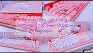 Unboxing Akko Hello Kitty Keyboard 💓 and Akko Cupid 117 Keys SA Dyesub PBT Keycaps 💕✨