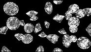 4K Diamonds Falling down Free Background Loop - VJ Loops 2020 - No Copyright Stock Footage