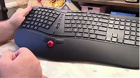 LIZRROT Ergonomic Wireless Keyboard & Trackball Mouse Combo Review