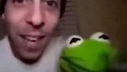 Kermit the frog drinks gay potion meme