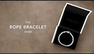 Men's Silver Rope Bracelet - 5mm | Men's Jewelry Unboxing | JAXXON