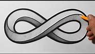 How to Draw an Impossible Infinity Symbol | Optical Illusion