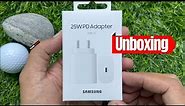 Samsung 25W PD Adapter - Unboxing