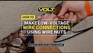 How to Connect Low Voltage Wires using Wire Nuts