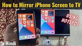 How to Screen Mirror iPhone to TV with Hotspot without WiFi | Chromecast iPhone
