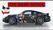 How to Design a Professional Car Wrap Mockup in Adobe Illustrator - Joker Car Wrap Design